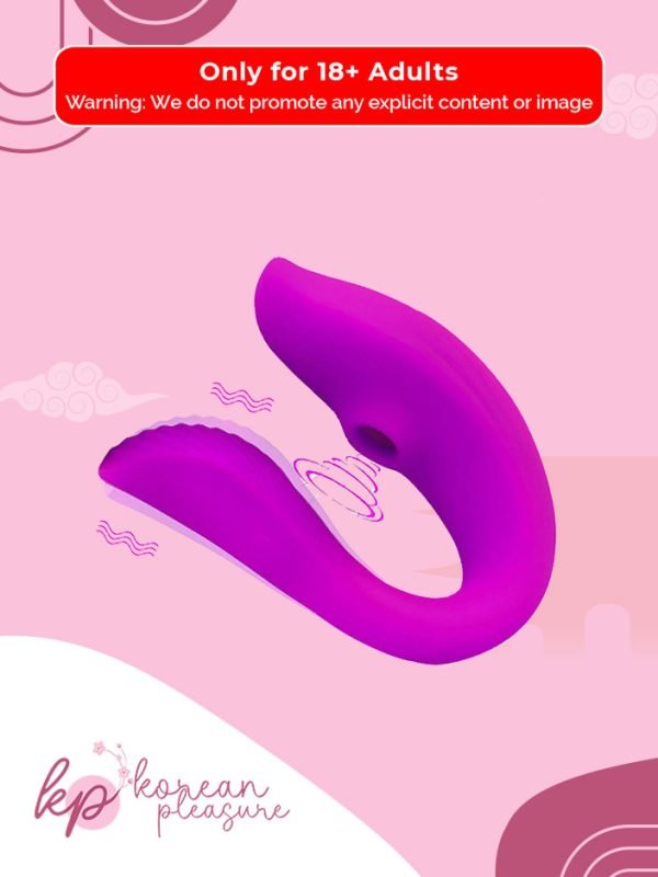 1 USB Rechargeable Sucking Vibrator with 10-Mode Vibrations