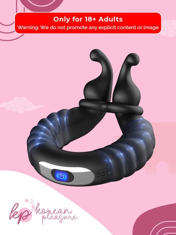 1 Silicone 10-Speed USB Rechargeable Cock Ring Vibrator