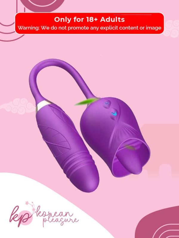 Silicone Elastic Bullet vibrator with Tongue-Licking Modes