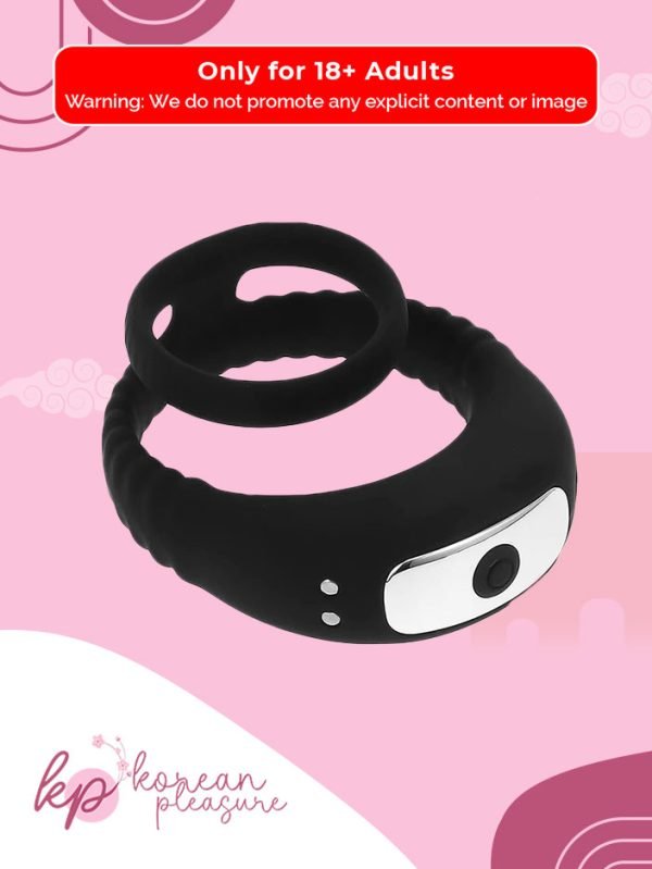 1 Noiseless Black Cock Ring with Super Elasticity