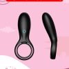1 Silicone Double Cock Ring with 10-Speed Vibration