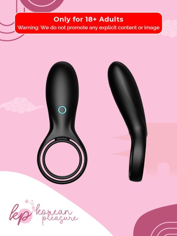 1 Silicone Double Cock Ring with 10-Speed Vibration