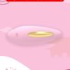 USB Charging Pink Sucking Vibrator with Nipples