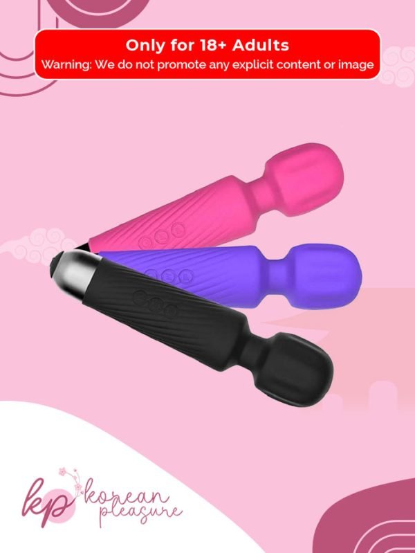 2 8-inch Vibrating Massager with 8-Speed and 20-Vibration Modes