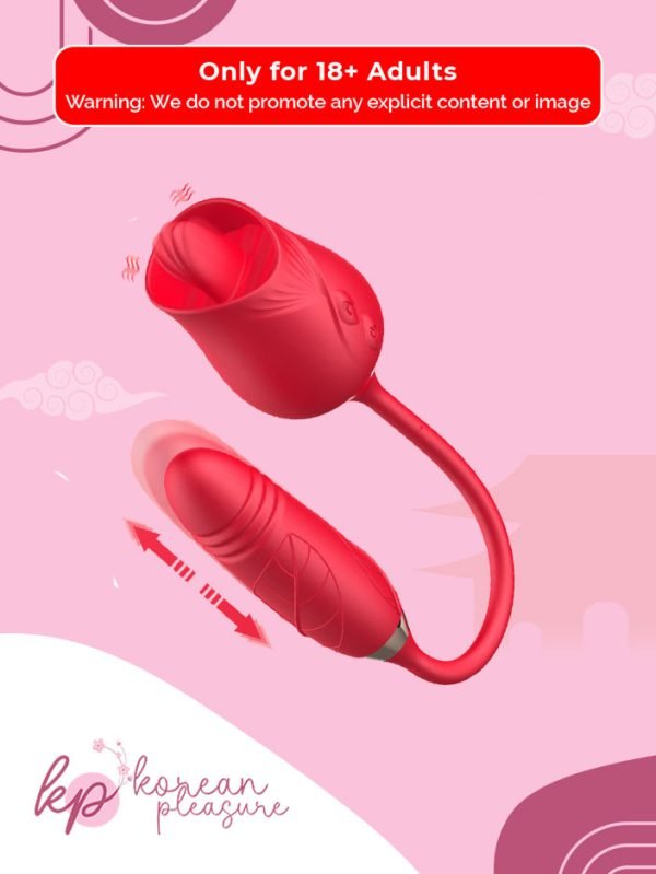 2 Silicone Elastic Bullet vibrator with Tongue-Licking Modes
