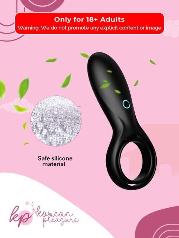 2 Silicone Double Cock Ring with 10-Speed Vibration