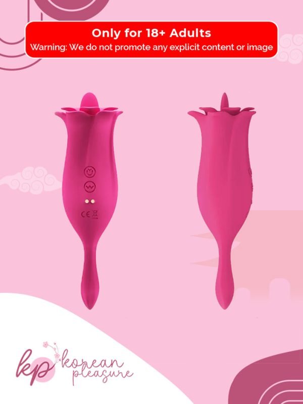 2 Rose Tongue Licking Vibrator for Female Masturbation