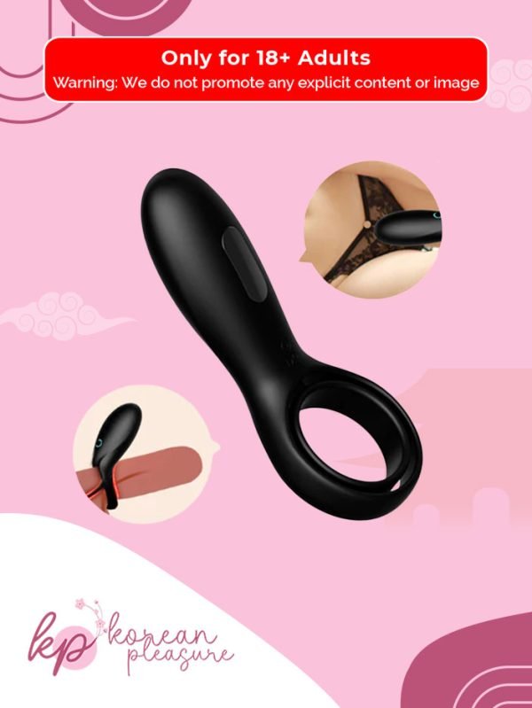 3 Silicone Double Cock Ring with 10-Speed Vibration