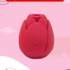1 Rose-Shaped Handheld Sucking Vibrator with Clitoral Suction