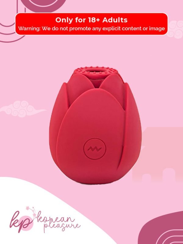 Rose-Shaped Handheld Sucking Vibrator with Clitoral Suction
