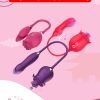 1 10-Speed Tongue Licking Rose Vibrator