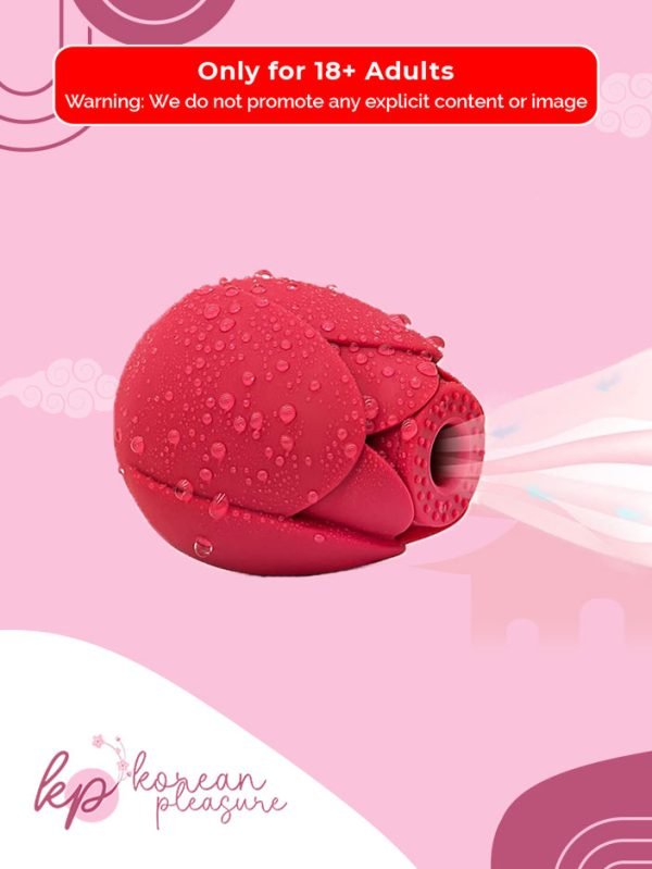2 Rose-Shaped Handheld Sucking Vibrator with Clitoral Suction