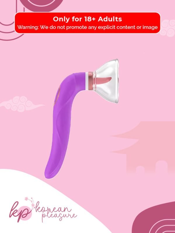 2 Tongue Licking Vibrator for Clitoral Stimulation and Nipple Sucking