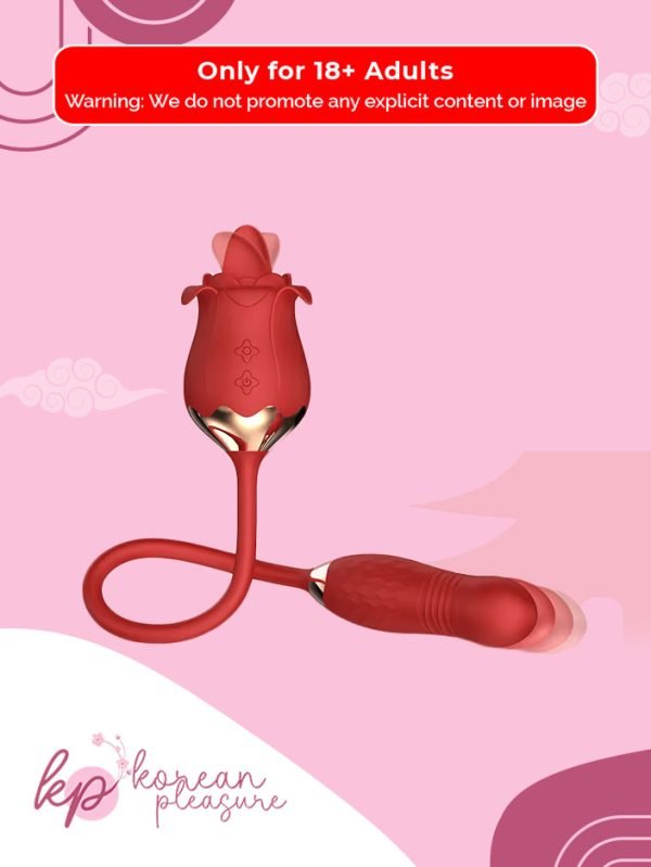3 10-Speed Tongue Licking Rose Vibrator